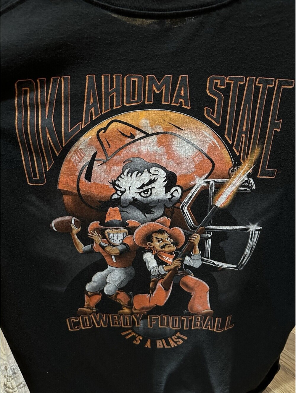Oklahoma State Cowboys Orange Power Eskimo Joes T Shirt OSU XL Big Graphic